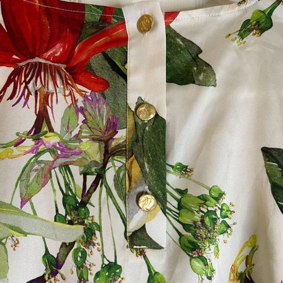 Zara Floral Blouse - Multicolor - Picture 3 of 7